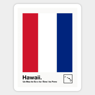 Hawaii  // Original Minimalist Artwork Poster Design Magnet